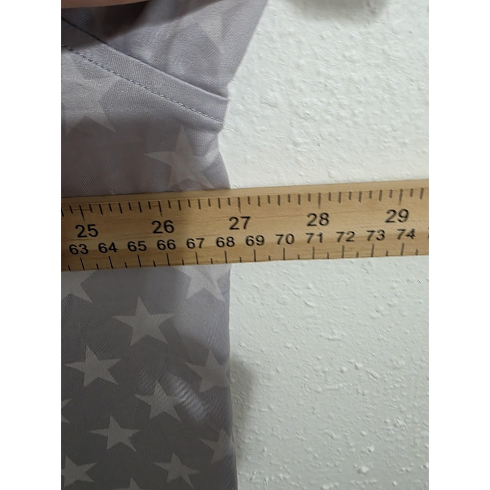 U Suck At Golf Polo Shirt Mens 2XL Gray Star Print Golf Performance Stretch - Picture 7 of 8